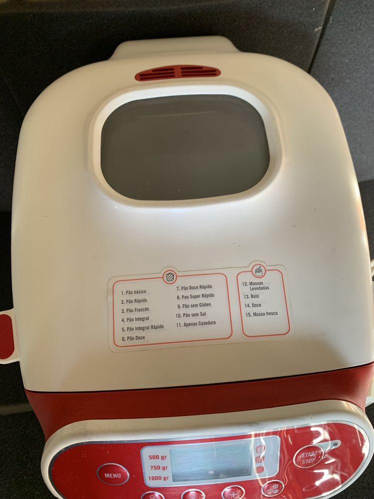 Moulinex UNO - Maquina de fazer Pão Massas Bolos Marmeladas e Compotas