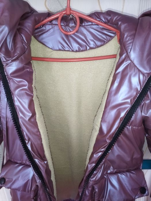 Зимове пальто для дівчинки на зріст 128-134