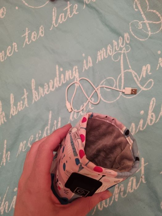 Портативний підігрівач для дитячих пляшечок "Котик"