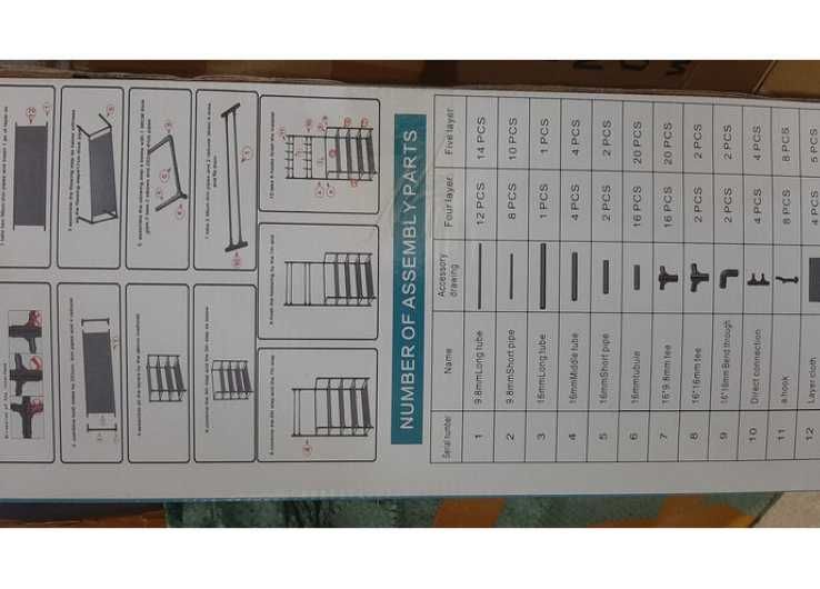 Универсальная вешалка для одежды New simple floor clothes rack size