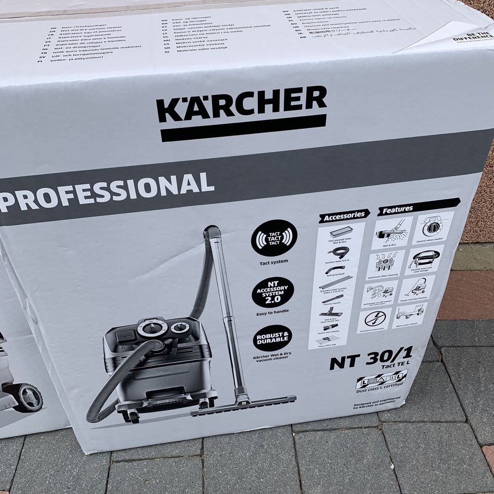 Karcher nt 30/1 tact  te l TACT TE L пылесос с вибро пилосос МАХ