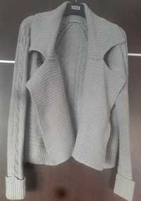 Marks&Spencer popielaty sweter z moherem