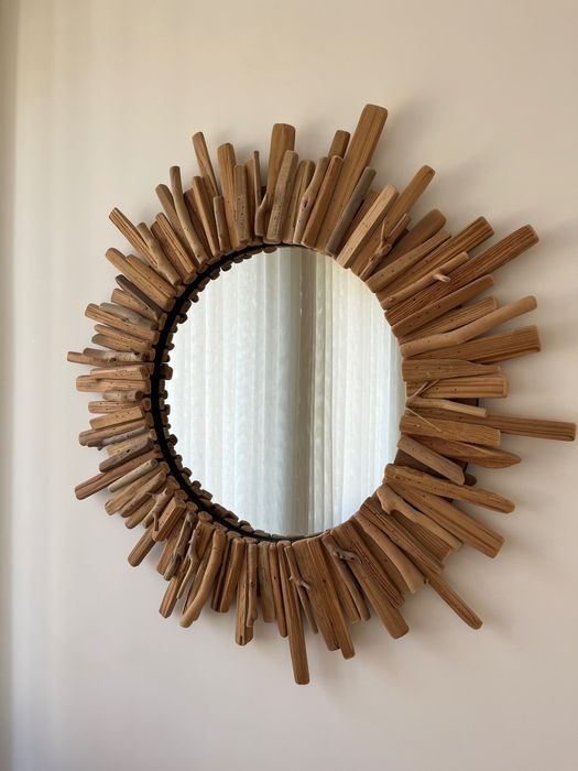 Lustro Legno śr. 82 cm