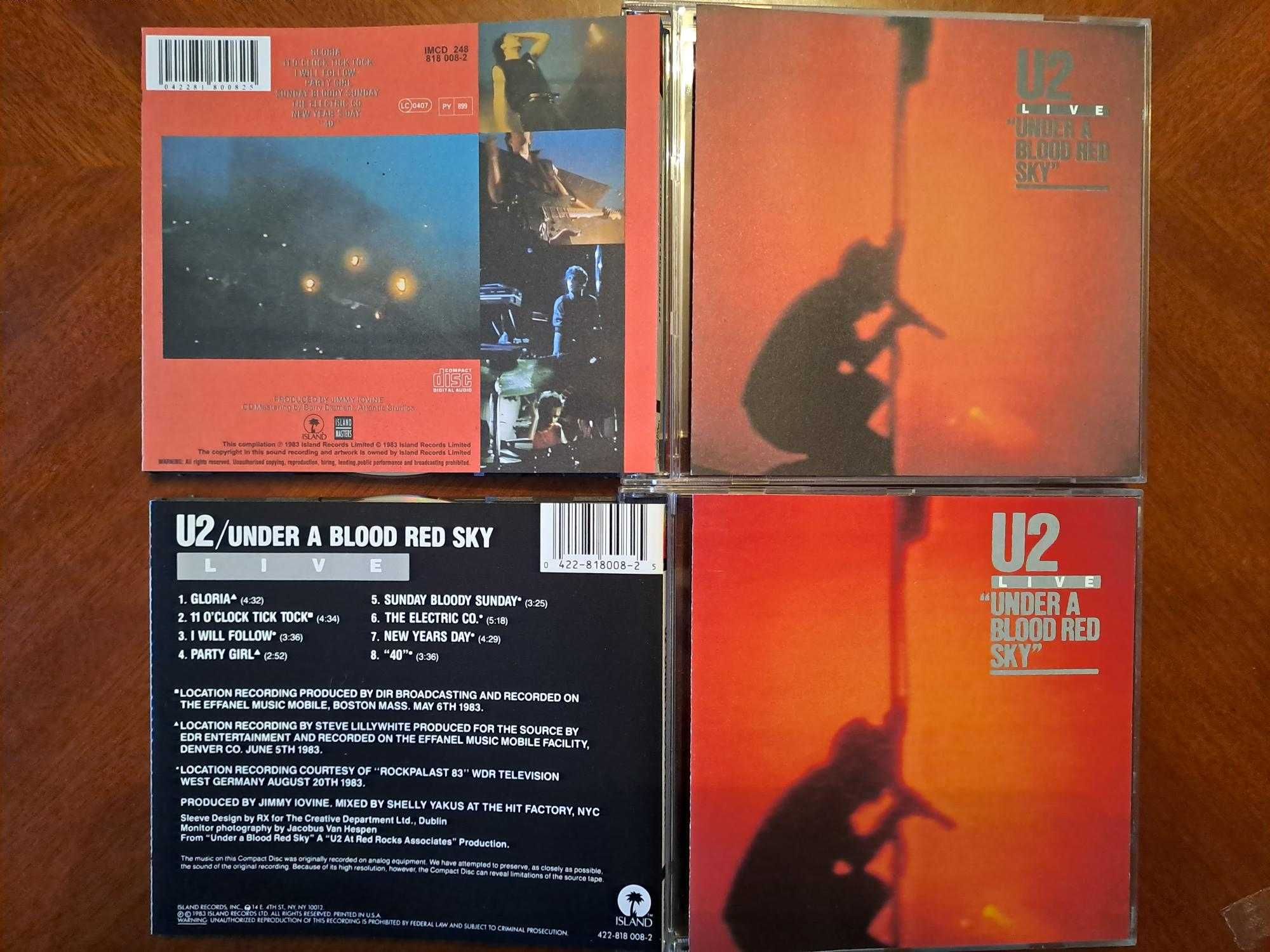 U2 - zbiór różnych płyt CD - wydania starsze oraz nowsze remasterowane