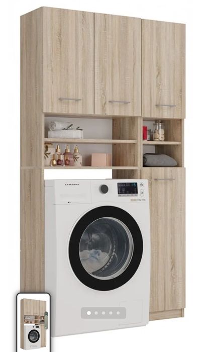 Szafka nad pralkę zabudowa łazienkowa