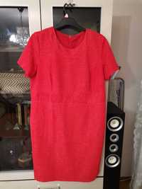 Czerwona sukienka midi  54 56