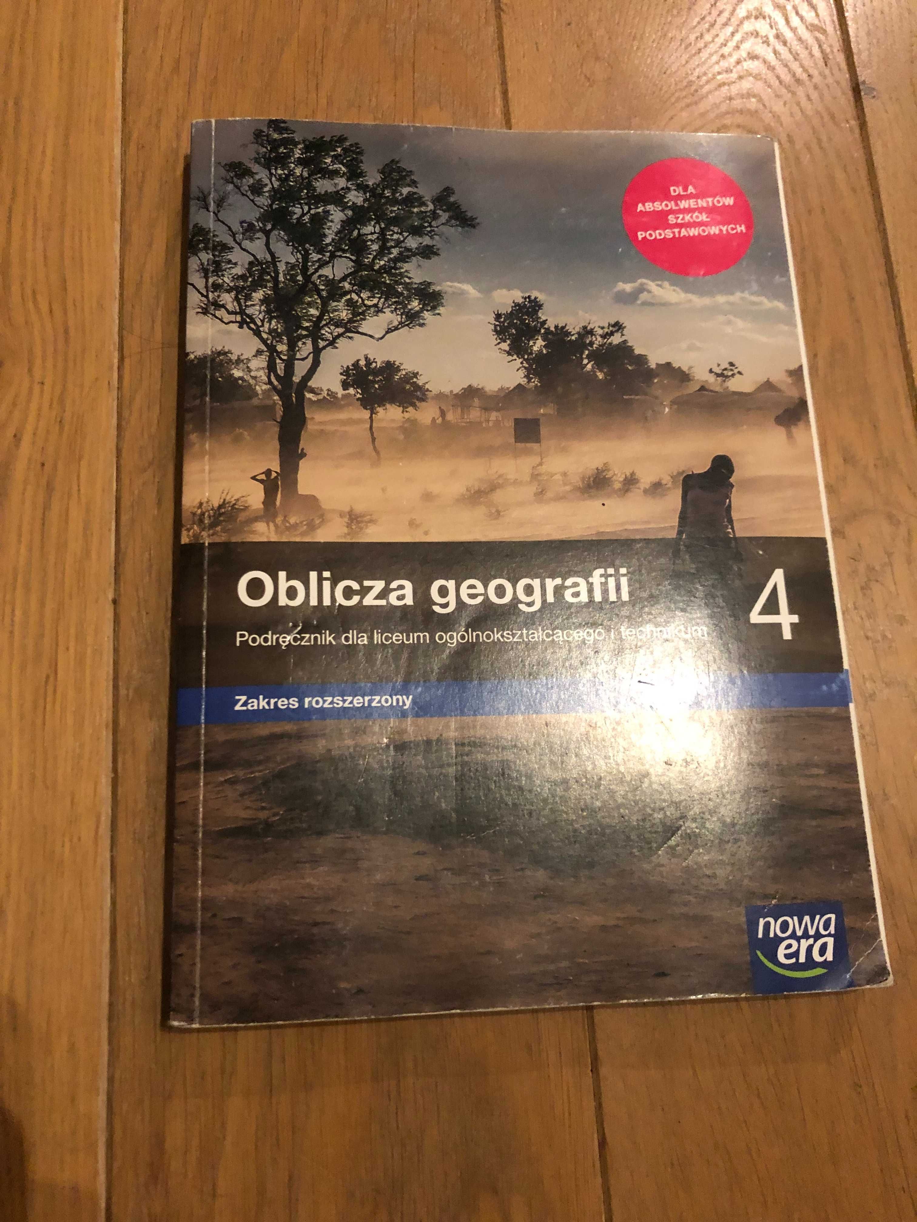 Podręcznik do geografii, Oblicza geografii 4, rozszerzenie, Nowa era