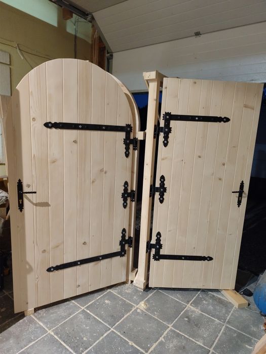 Drzwi drewniane 5cm grube zewnętrzne gospodarcze góralskie piwnicy