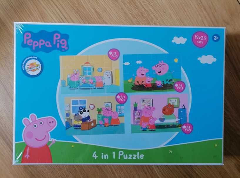 Puzzle Świnka Peppa Peppa Pig 4w1