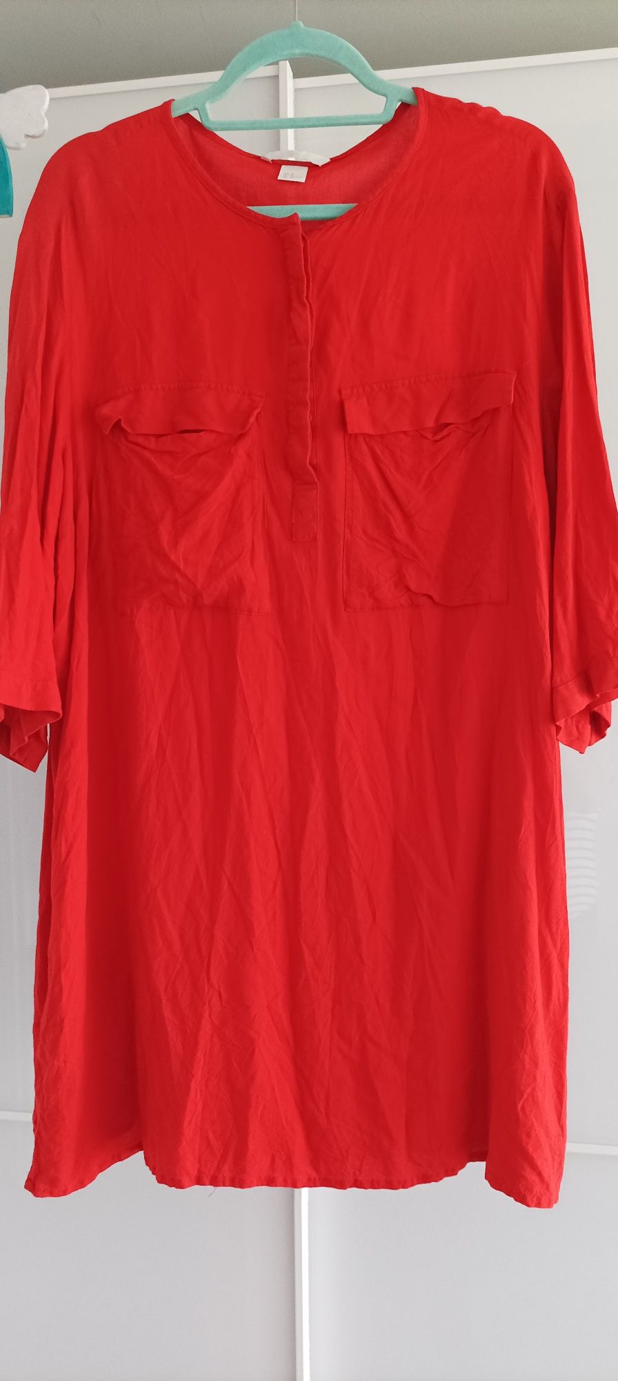 H&M koszula tunika pomarańczowa roz 44/46