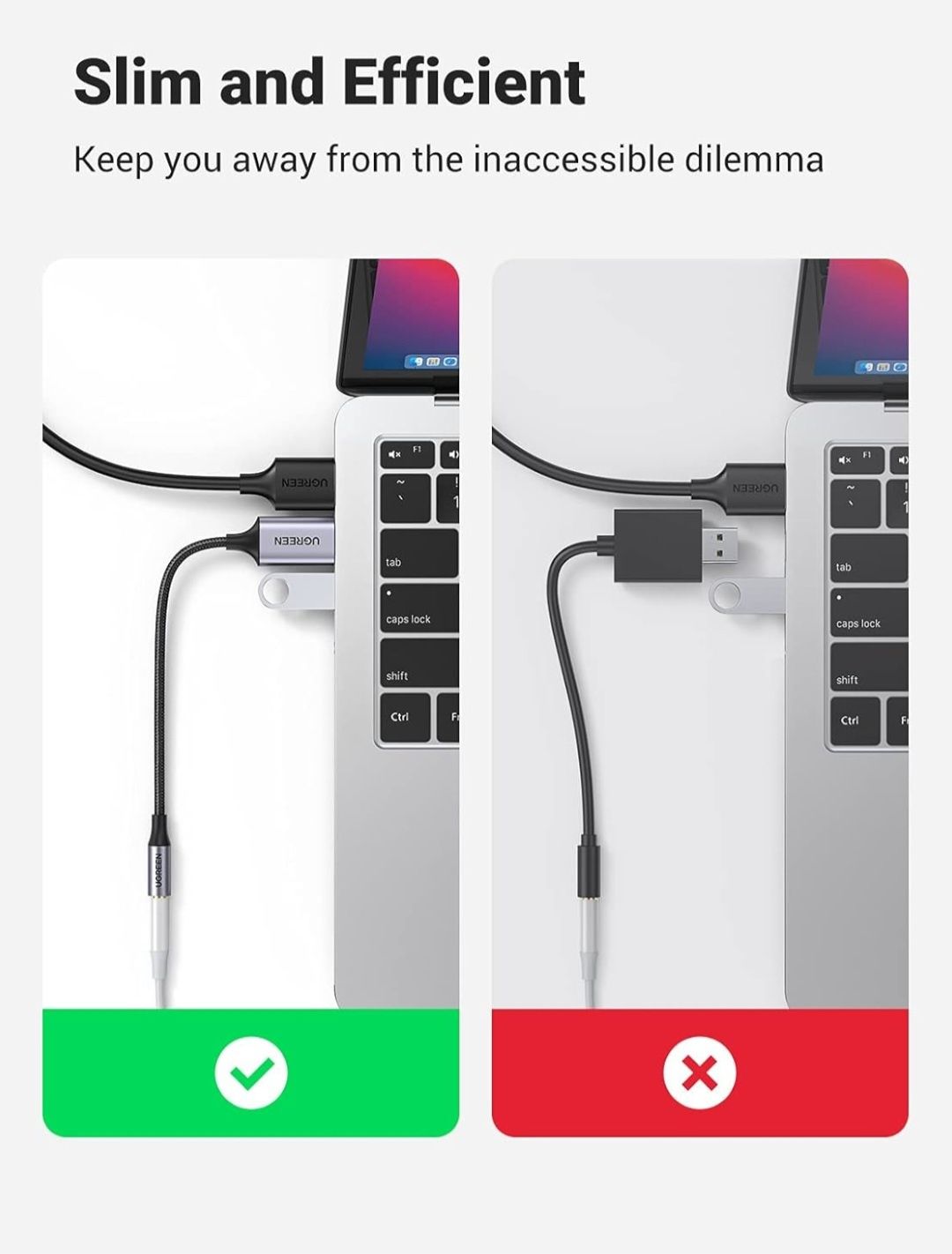 UGREEN Zewnętrzna Karta Dźwiękowa USB na 3.5mm Kompatybilna z PS5 PS4