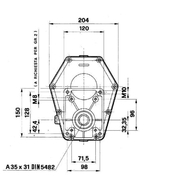 GBF30S138 Multiplikator do pomp grupy 3 Typ GBF-30S, z wałem, przeł