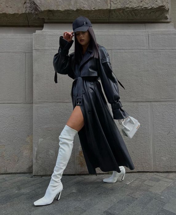 Тренч з екошкіри VIGO