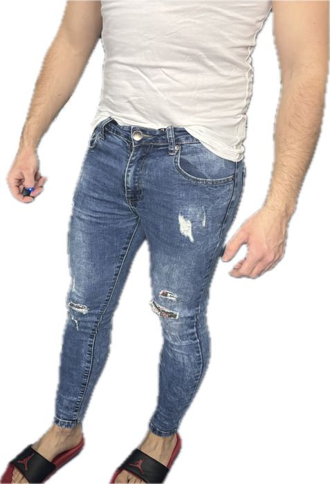 Slodnie meskie jeansowe Dromedar