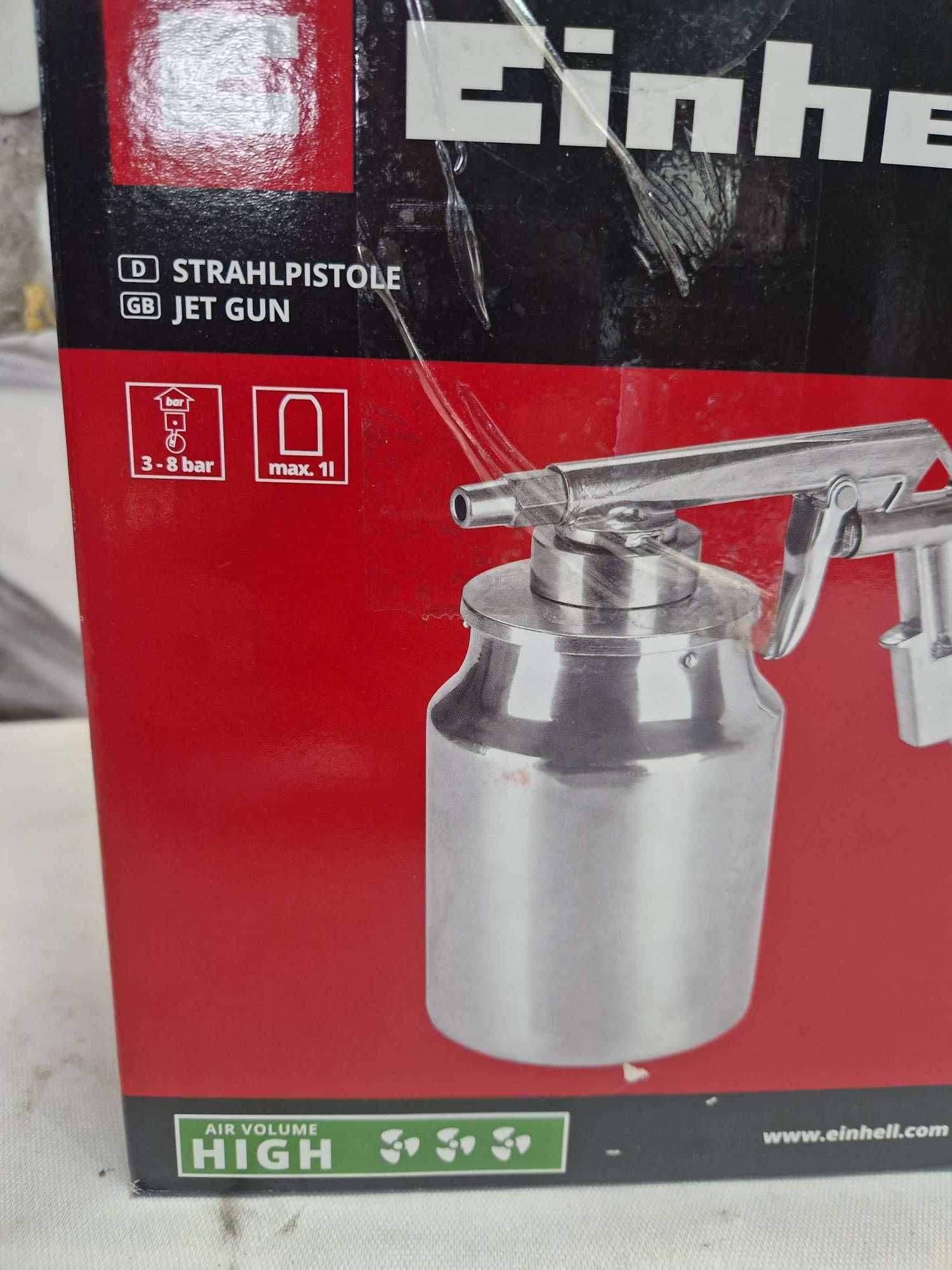 Einhell oryginalny pistolet natryskowy z pojemnikiem ssącym