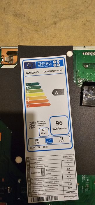 Material tv led samsumg 43 polegadas