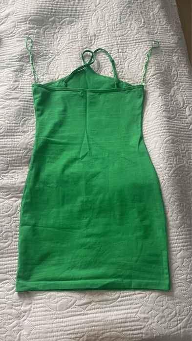 Zielona sukienka mini Sinsay XS/34 bawelna