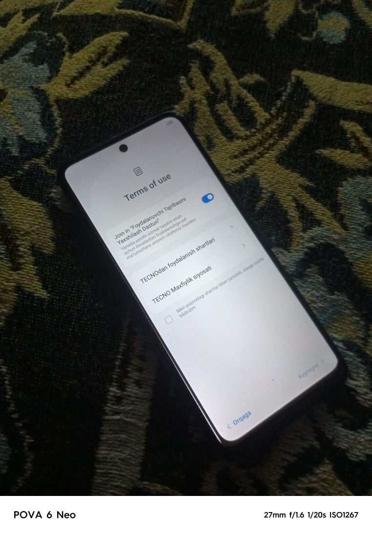 Смартфон Tecno pova neo2, телефону 2 роки, працює добре ,батарея 7000