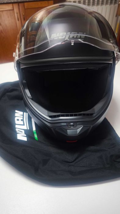 Capacete modular Nolan N90-3 classic preto mate