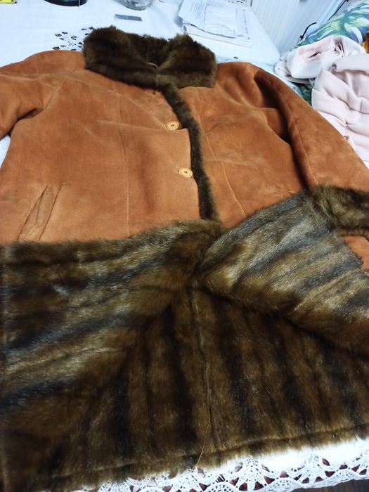 Kożuch dwustronny, ciepły