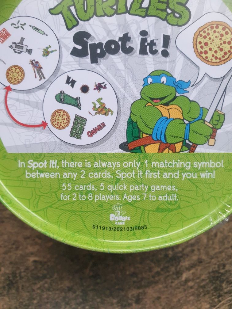 Dobble turtles żółwie ninja nowa gra