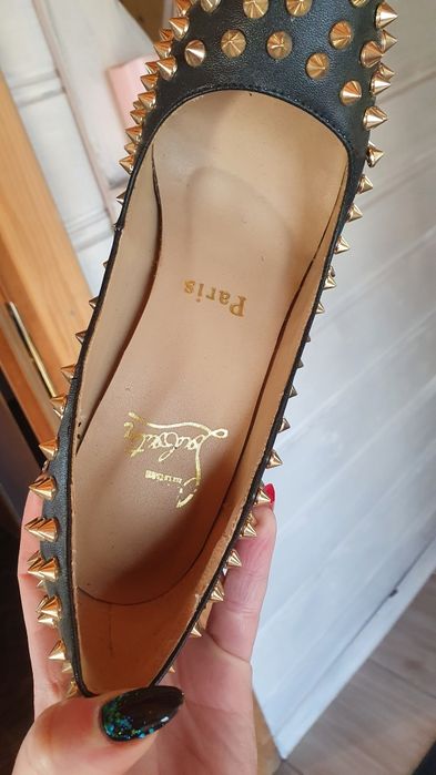 Buty Christian Louboutin szpilki damskie 10cm ćwieki 36