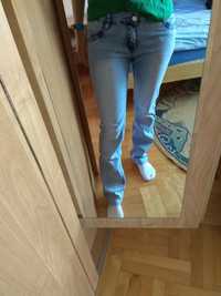 Jeansy jasnoniebieskie białe rozmiar 36