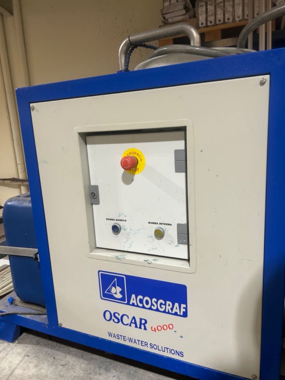 Estação de tratamento de águas residuais para serigrafia