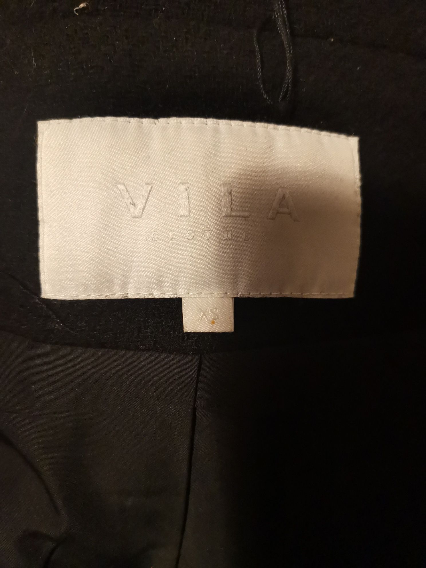 Vila Clothes płaszcz zimowy damski wełniany rozm xs