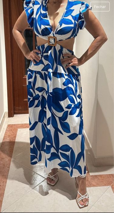 Vestido com estampado