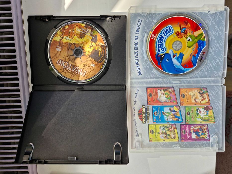 8x płyta dvd filmy, bajki dla dzieci zestaw