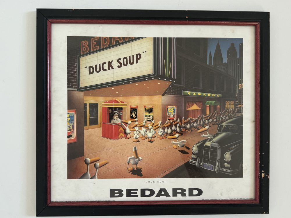Vintage obrazki Michael BEDARD duck soup window shopping