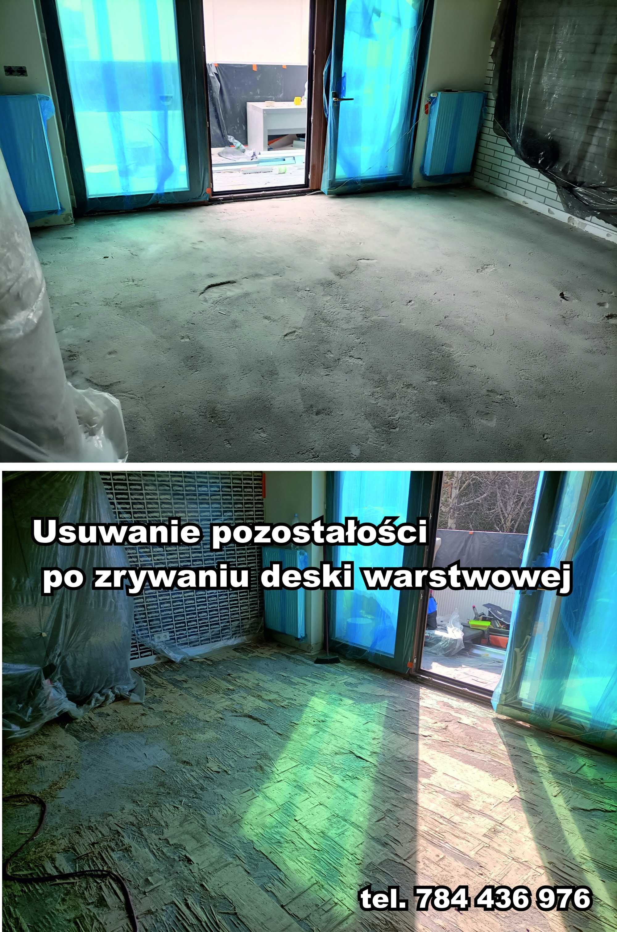 szlifowanie posadzki, usuwanie subitu, lepiku, wylewki samopoziomujące