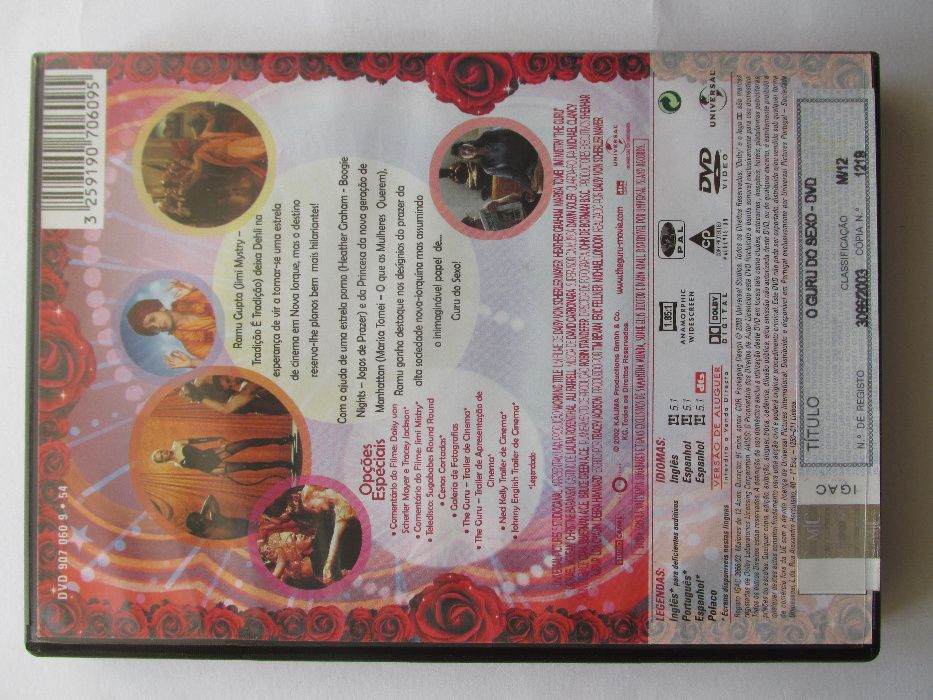 DVD - O Guru do Sexo, com Heather Graham, Jimi Mistry, Marisa Tomei