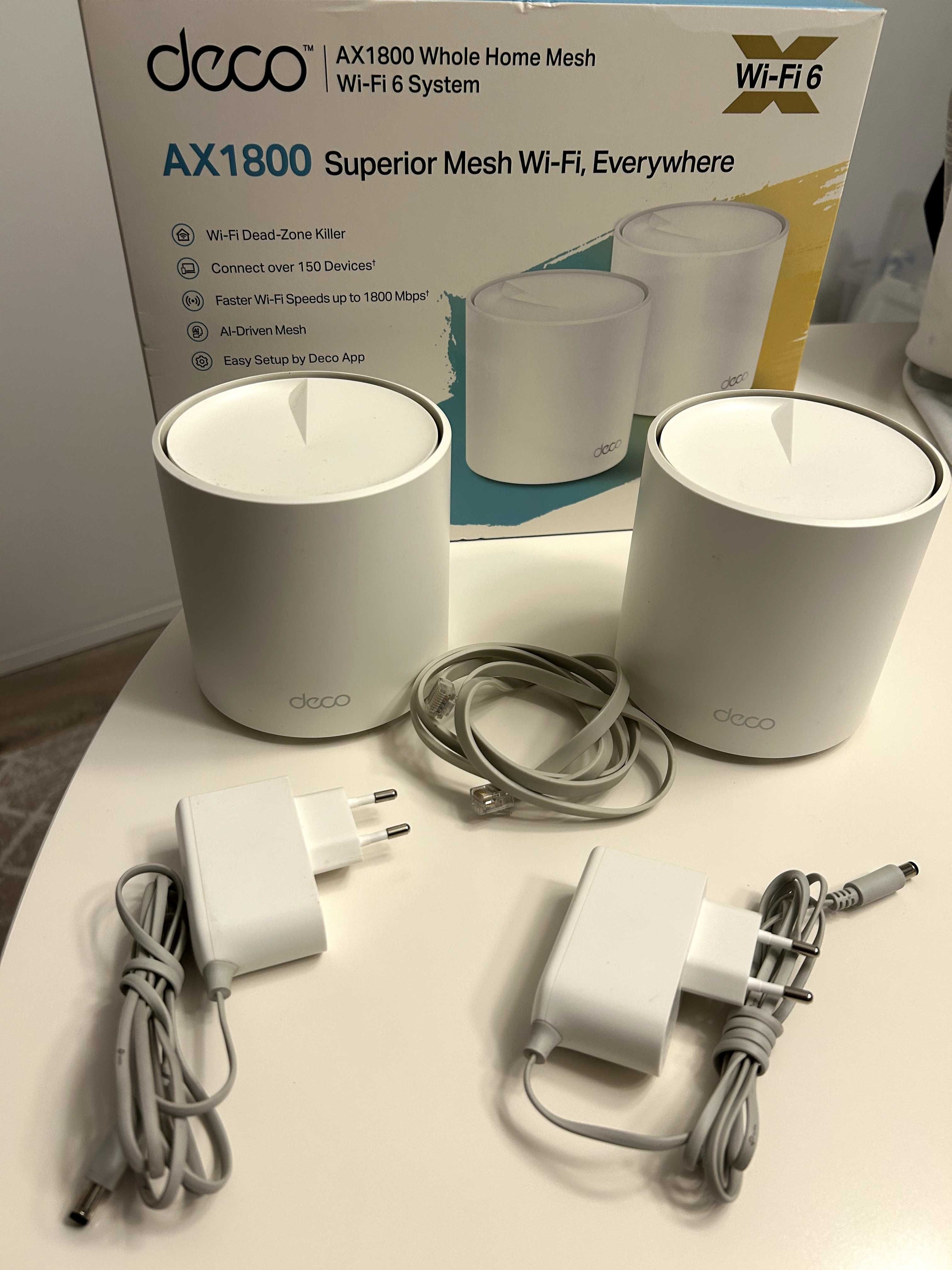 Sistema Mesh TP‑Link Deco X20 – Pack com 2 unidades (AX1800)