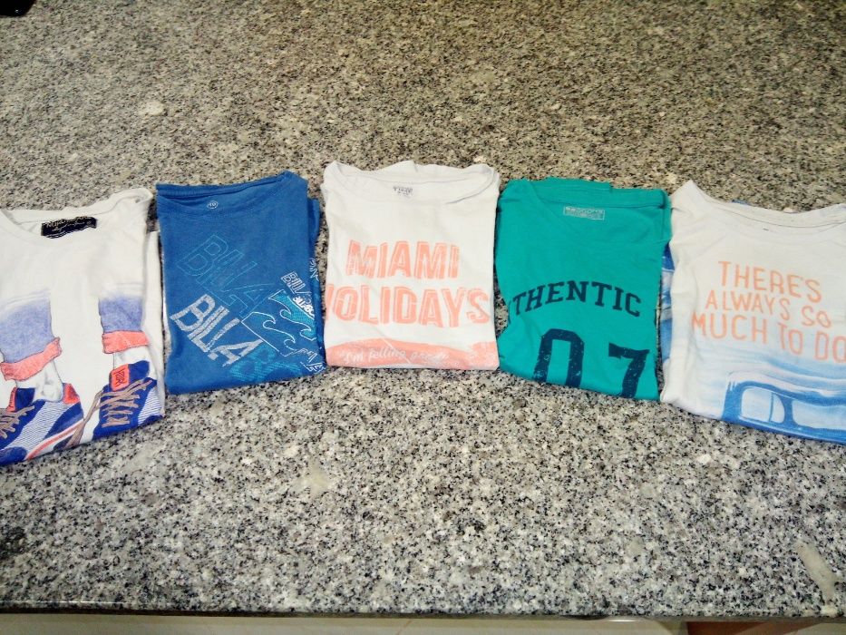 5 T-Shirts 10 anos
