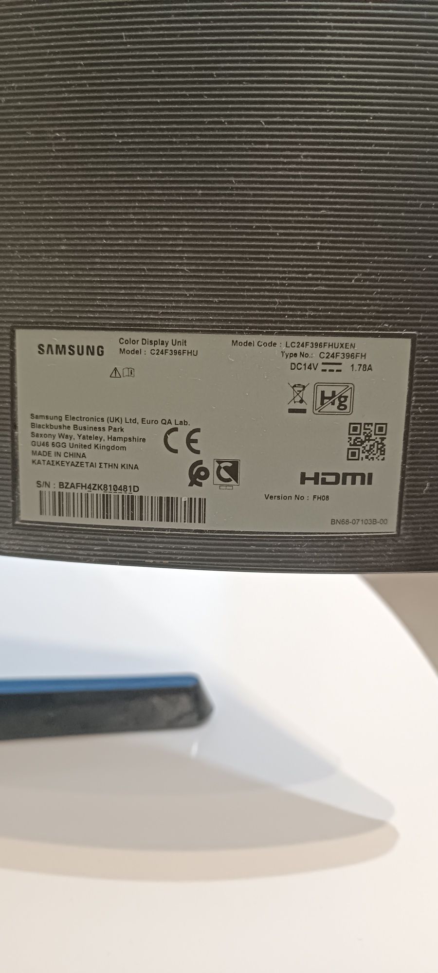 Monitor Samsung C24F396FHU