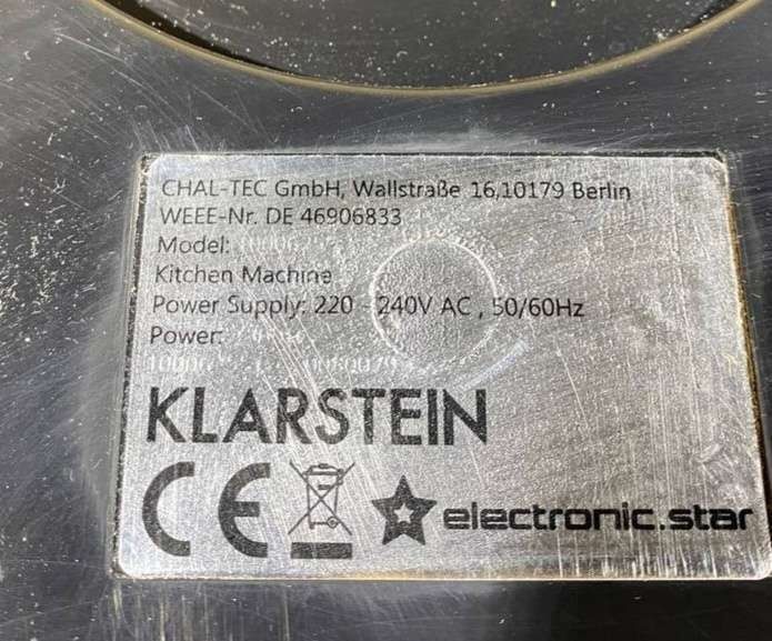 Тістоміс / тестомес / міксер / миксер / Klarstein  з Німеччини 2000w