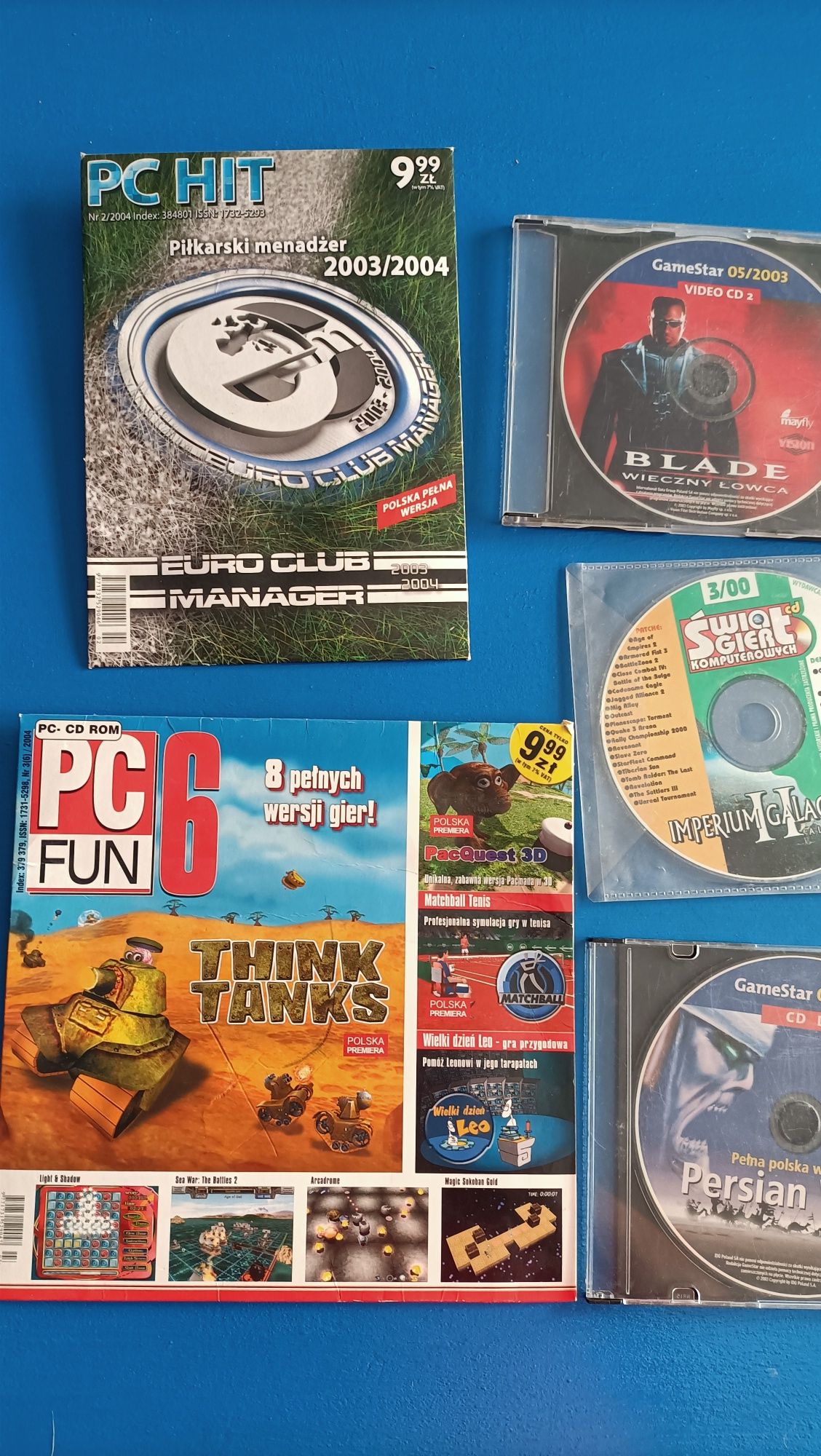Gry pc blade, panzers, smash up derby, persian wars i inne