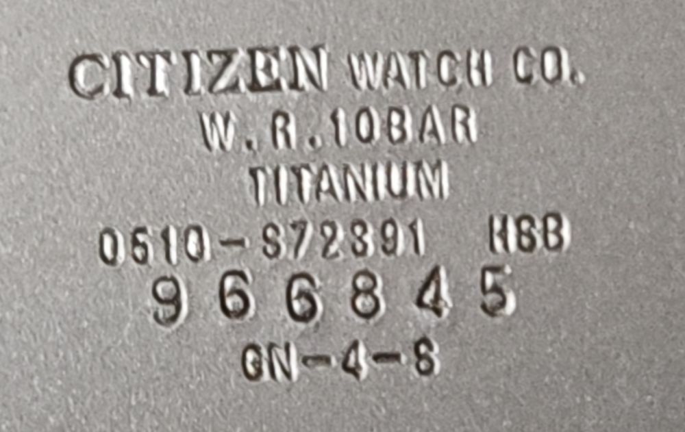 Zegarek Citizen titanium 0510-S72391 HSB, quartz