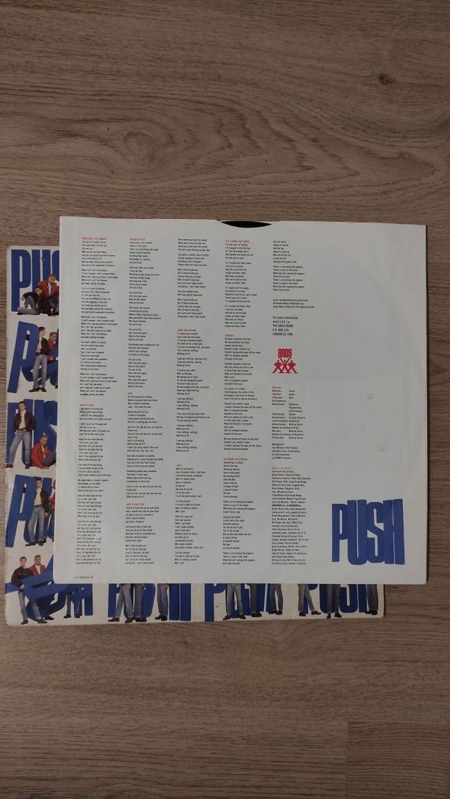 BROS - PUSH - Disco Vinil LP 1988