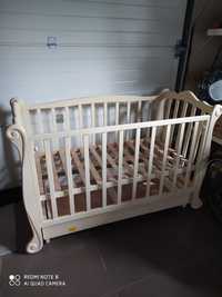 Ліжко дитяче дерев'яне, з матрасом