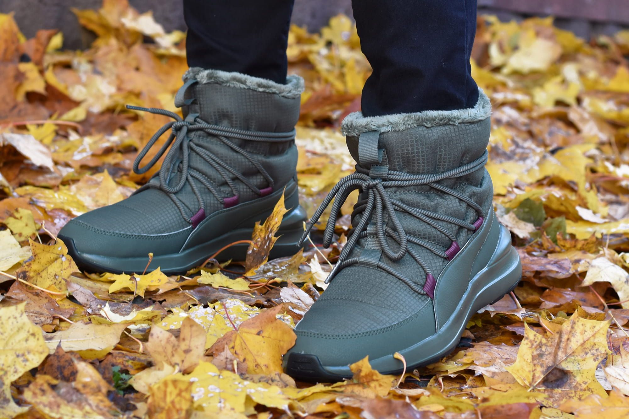 Buty Puma Adela Winter Boot  Śniegowce khaki - 38,5 WYSYŁKA 24H