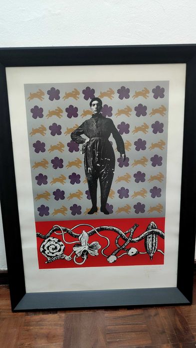 Serigrafia assinada pelos autores