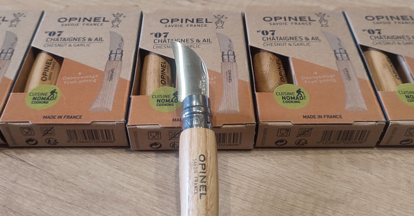 Нож для каштана и чеснока Opinel 07 ніж малюк кіготь  для кісточок