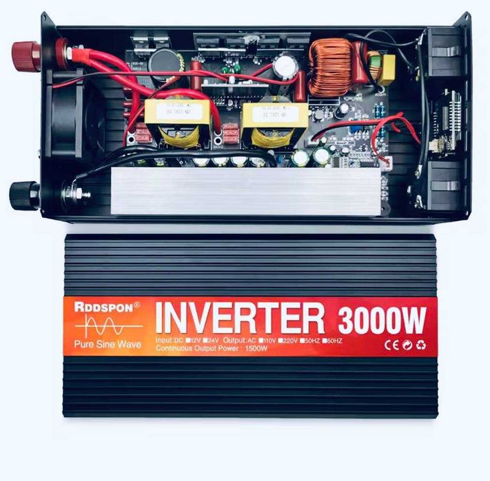 Инвертор 12 вольт 3 кВт Інвертор RDDSPON 3000W