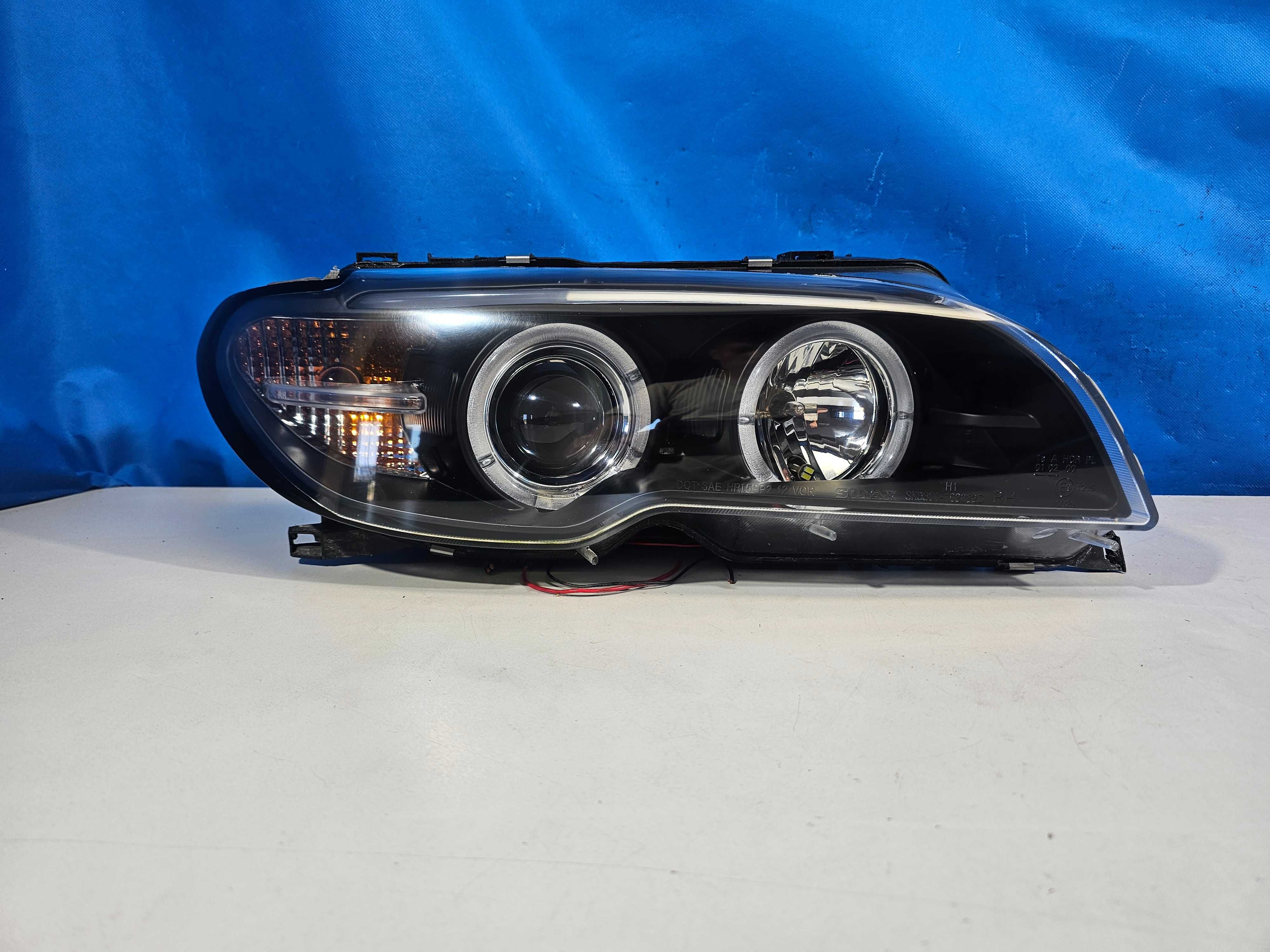 BMW E46 Lift Coupe Cabrio Lampy Przód Przednie RINGI Lewa+Prawa Europa