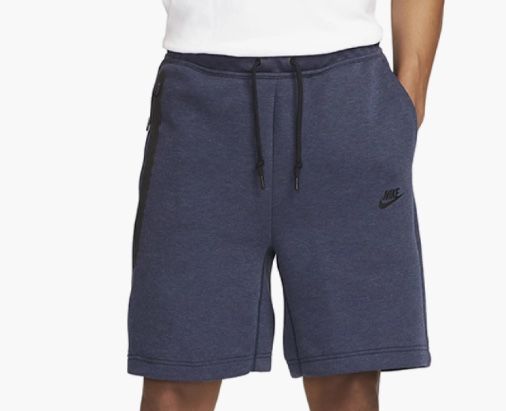 Новые шорты nike tech fleece shorts blue -ХХЛ