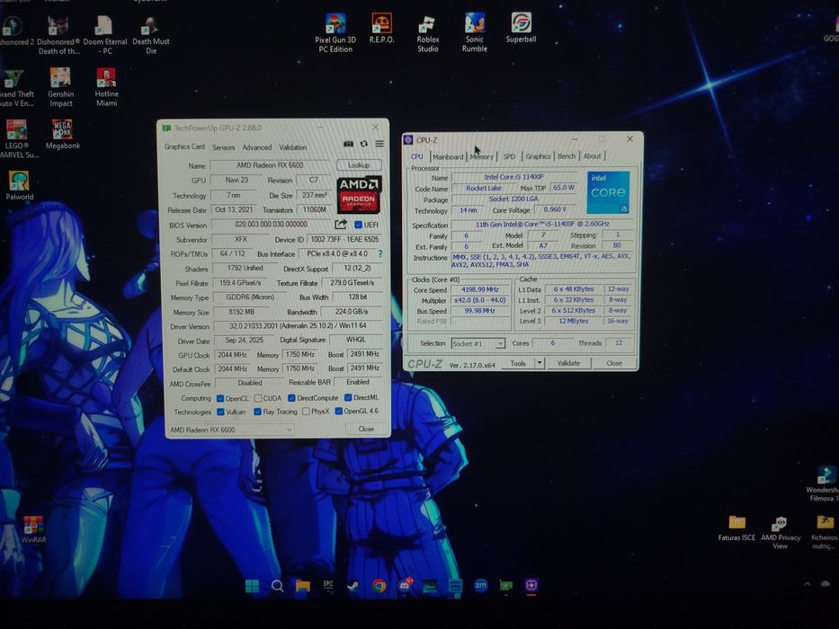 PC Gamer (RX6600 + i5 11400f)
