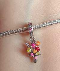 Charms bukiet kwiatów zawieszka beads tulipany